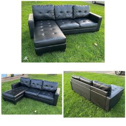 Beautiful Black Sectional !