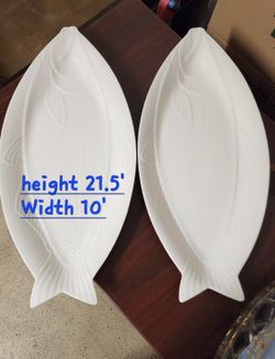 Fish Platter Mikasa Studio NOVA 22" 2 PCS FISH Serving Platter 