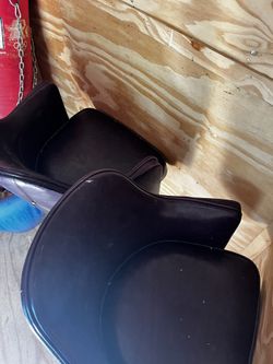 antique 1920s bar stools (cast iron)