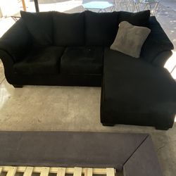 Sectional Black Sofa