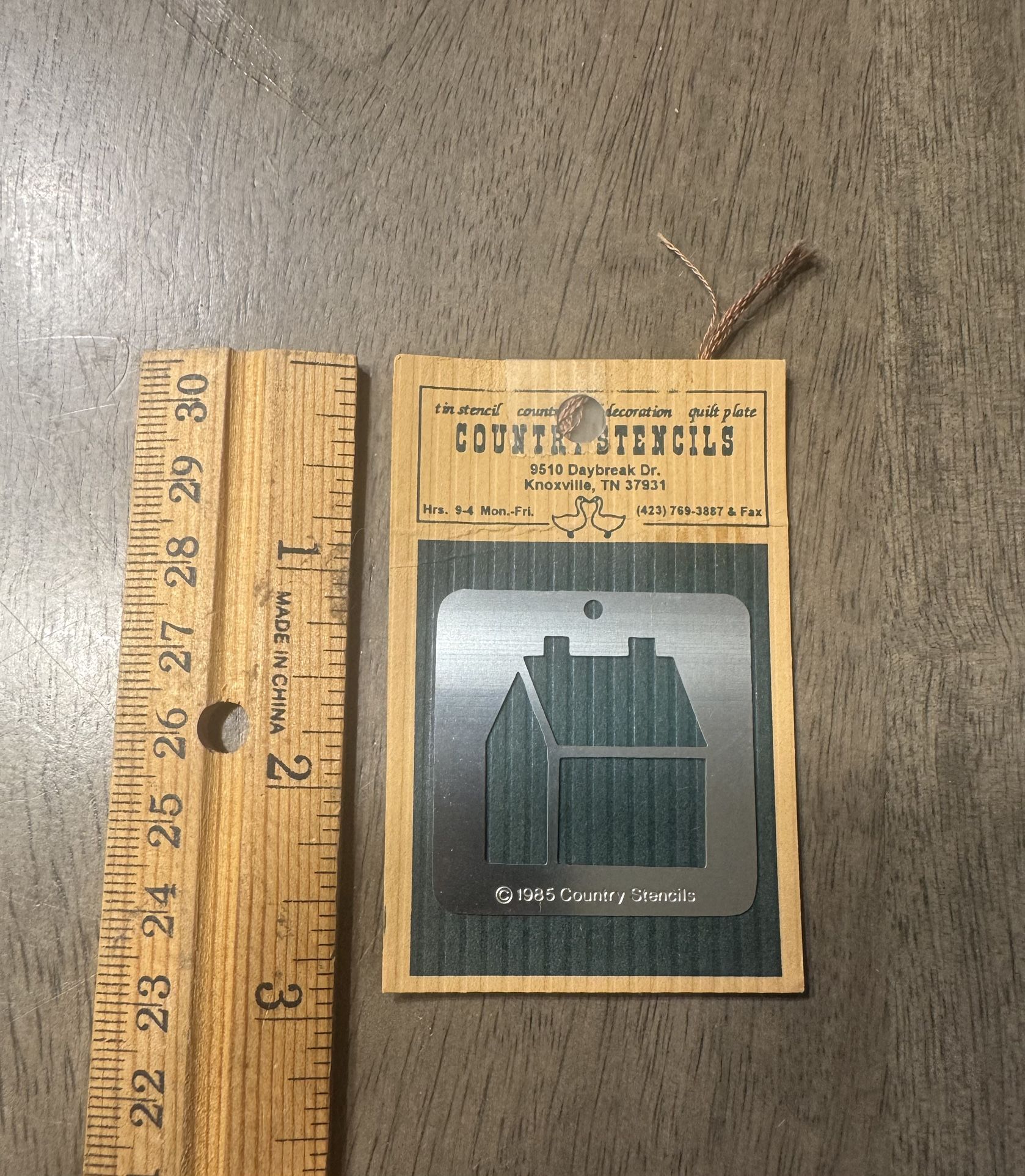 Country Stencils tin stencil - 1985- NEW