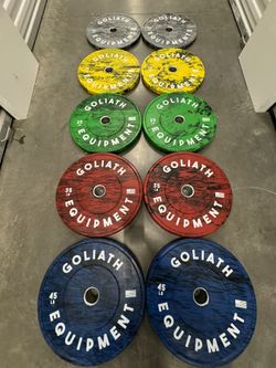  New Olympic Bumper  Plates Weights  Add Olympic Bar Olympic Barbell