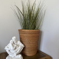 Wooden Wind Rattan Basket / Paper Bin