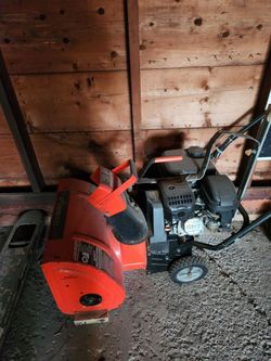 Snow blower, gas