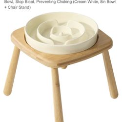 Ceramic Dog Bowl With Stand