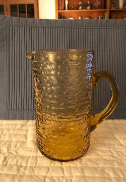 Amber pitcher