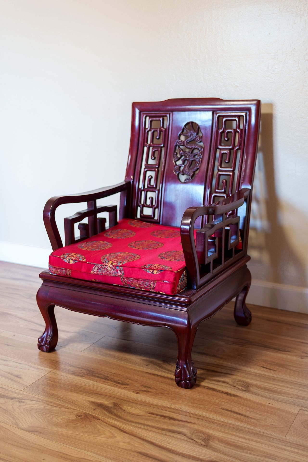 Chinese Oriental Rosewood Furniture Lounge Chairs