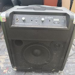 ION Block Rocker Bluetooth Speaker Portable PA System Loud Party Speaker