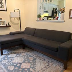 West Elm Lorimer Sofa, 2-Piece Sectional with Chaise