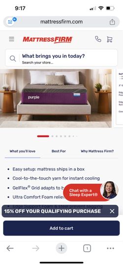 Purple mattress