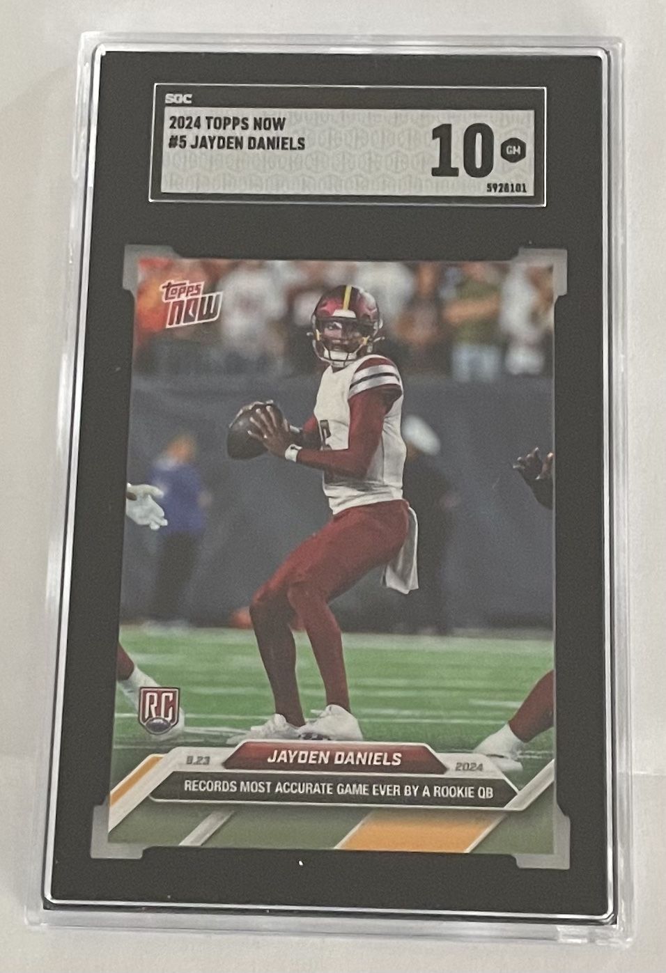 2024 Topps Now Rookie #5 Jayden Daniel’s 