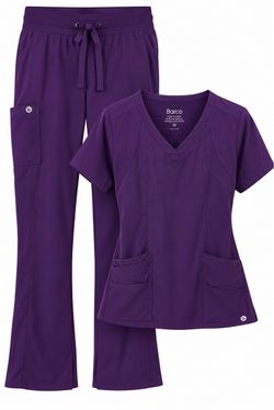 Barco Purple Scrub Set Size Medium