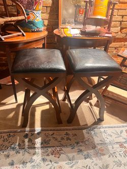 Pair of Gorgeous Wooden Stools