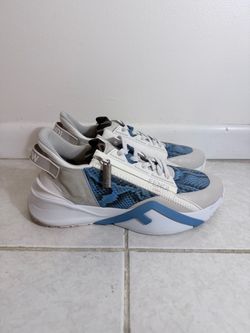 Blue fendi flow sneakers