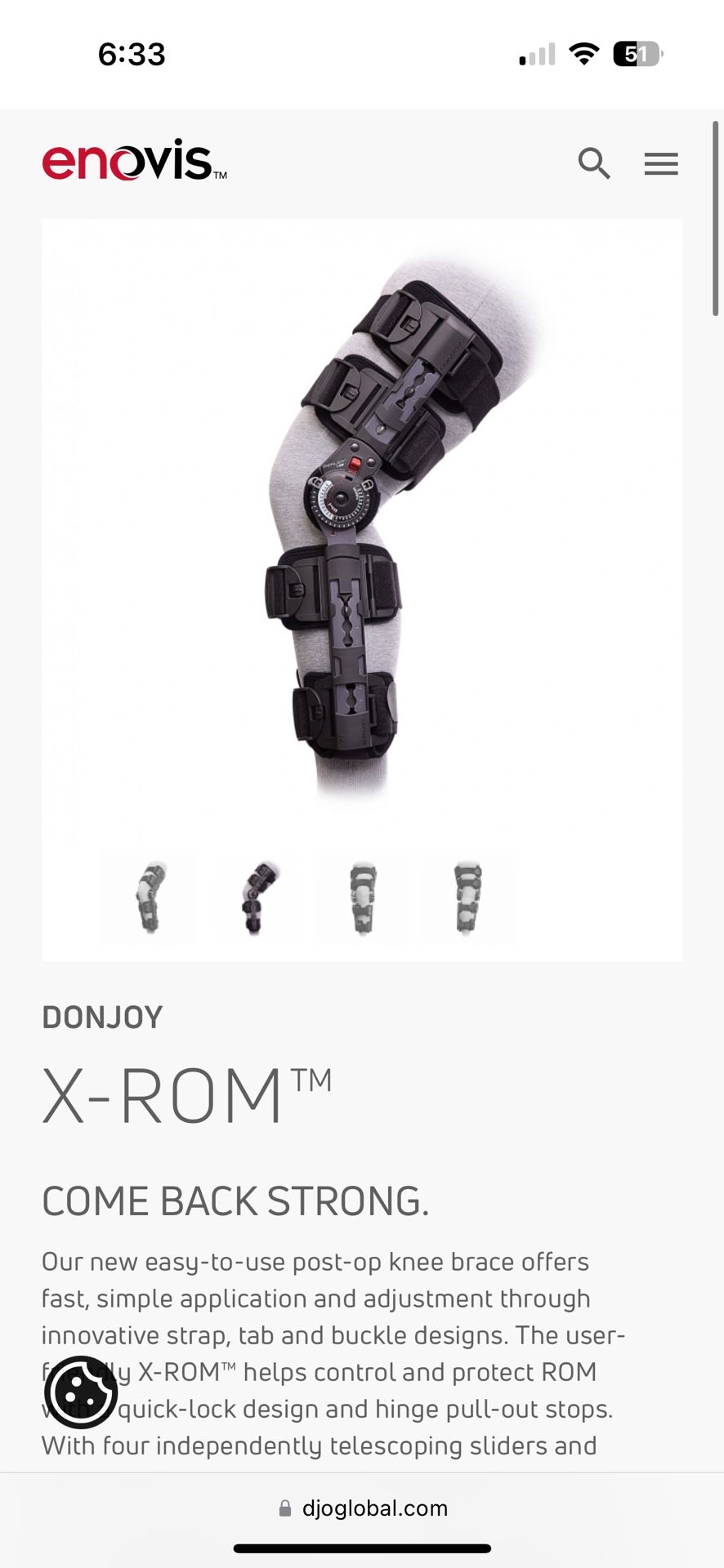 DonJoy X-ROM knee Brace