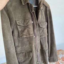 AllSaints Crew Leather Jacket Medium