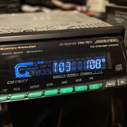 ALPINE CDM-7871 SQ CD PLAYER BBE 4V