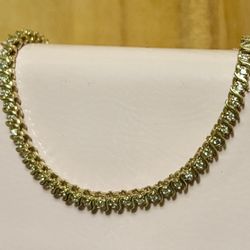 New unworn 14k Yellow Gold Tennis Bracelet With 53 Diamonds 1.1ct (13 grams)