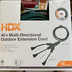 New 40 ft  Outdoor 3 Prong  Extension Cord