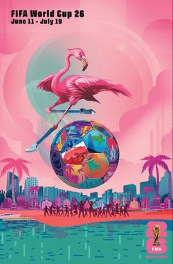 FIFA WORLD CUP 2026 MIAMI HOST CITY POSTER