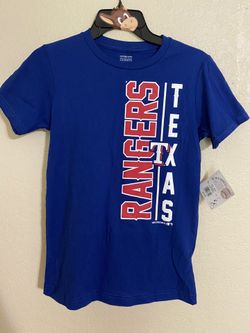 Kids Texas Rangers Shirt Lg 10/12 Niños Baseball