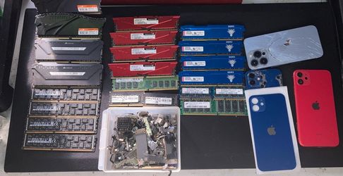 DDR4 & 3 (pc & laptop) RAM Sticks and iPhone 13&12 Lot