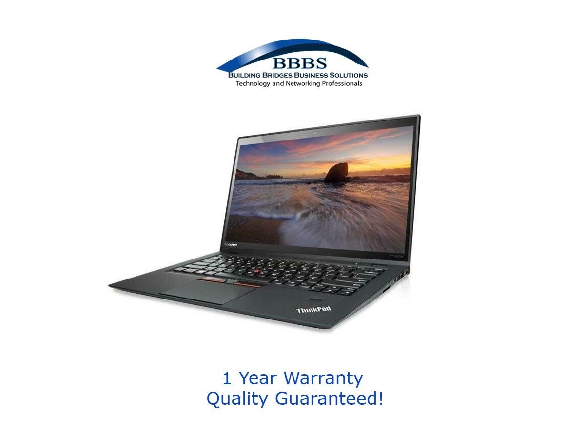 Lenovo Thinkpad X1 Carbon 14 i7 Gen 7; 256GB SSD; 8GB mem; Win