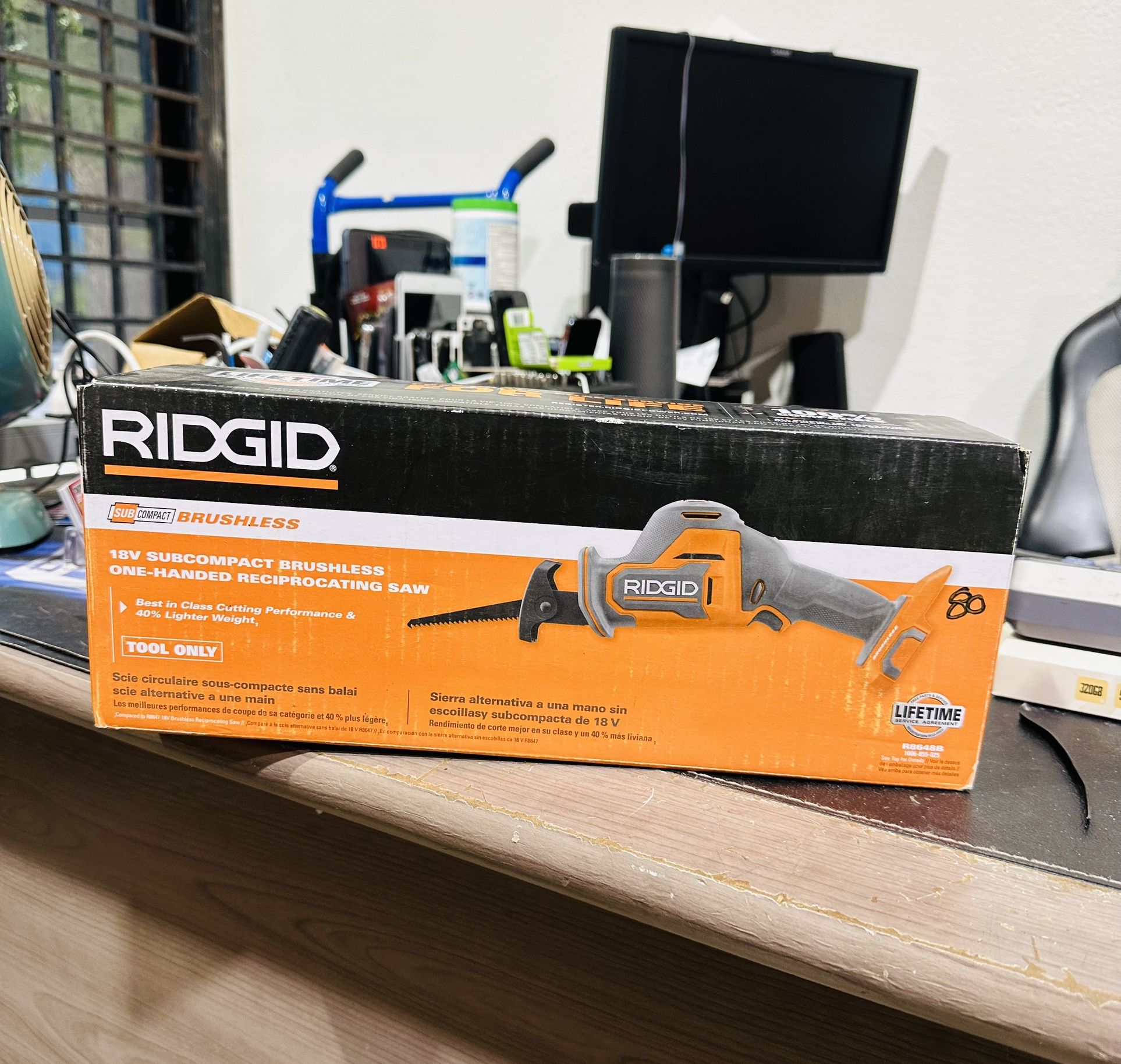RIDGID 18V SubCompact Brushless Cordless One-Handed Reciprocating Saw (Tool Only)