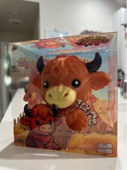 6in Highland Cow Soft Squeeze Sensory Toy