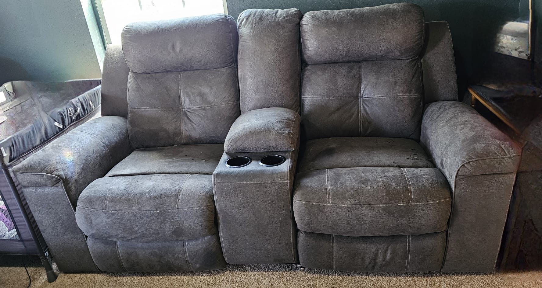 Console Recliner Couch