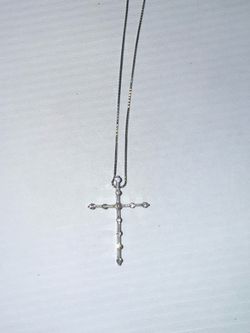 Silver Cross necklace