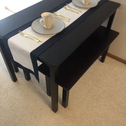 Brown Dinette Bench Set