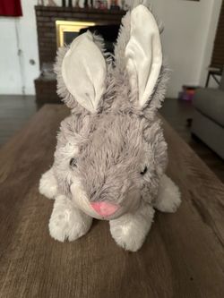 Gray Plush Bunny Stuffed Animal
