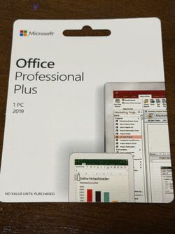 Microsoft Office Professional Plus 1 PC 2019
