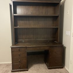 PB Like Desk W/ Hutch 