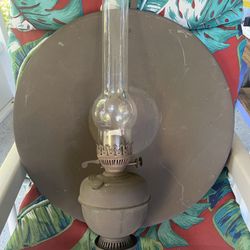Antique Brass Kerosene Lamp