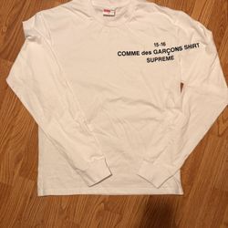 SIZE XL COMME DES GARCONS X SUPREME LONG SLEEVE SHIRT
