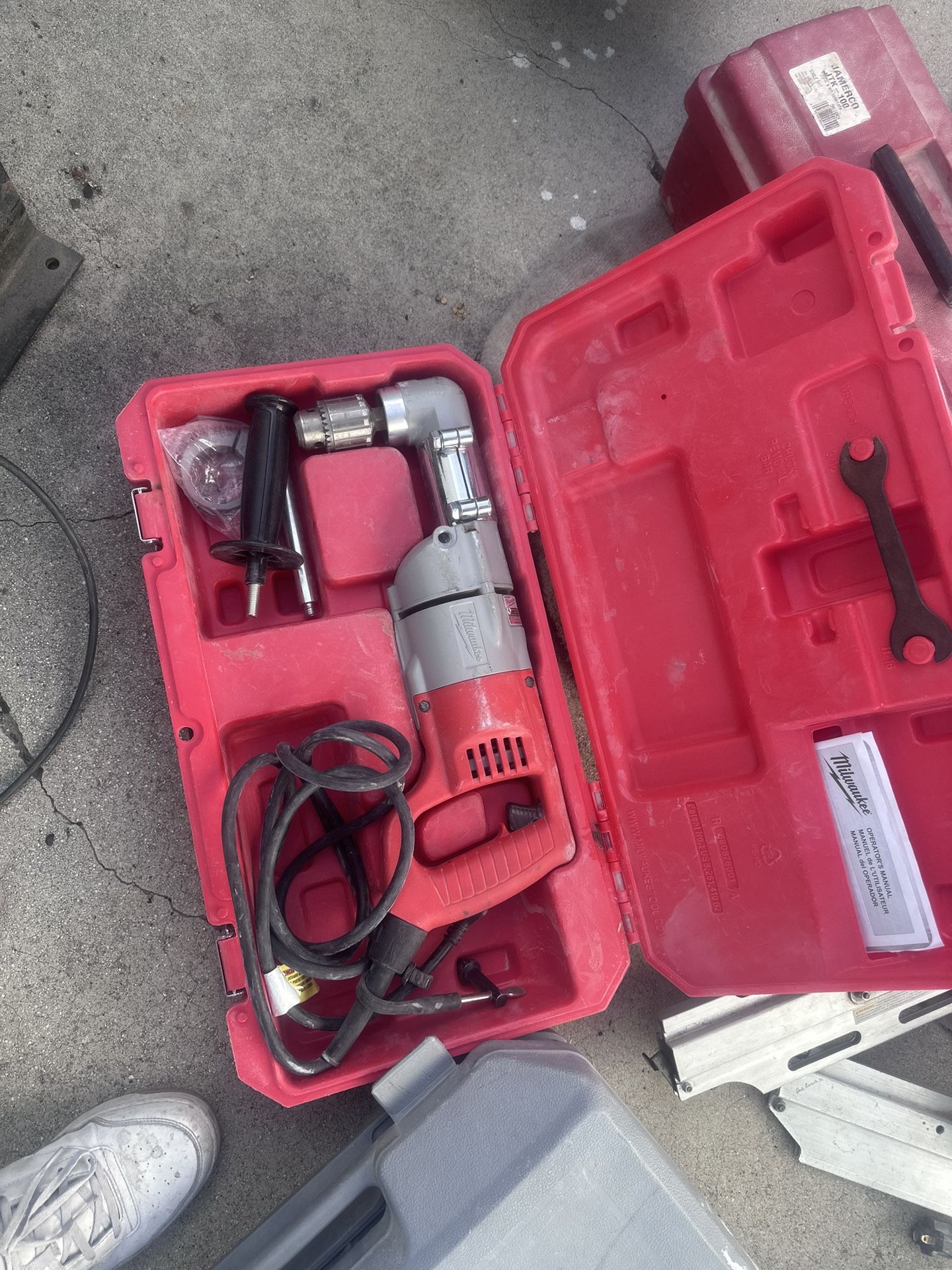 Milwaukee Angel Drill  Like New 