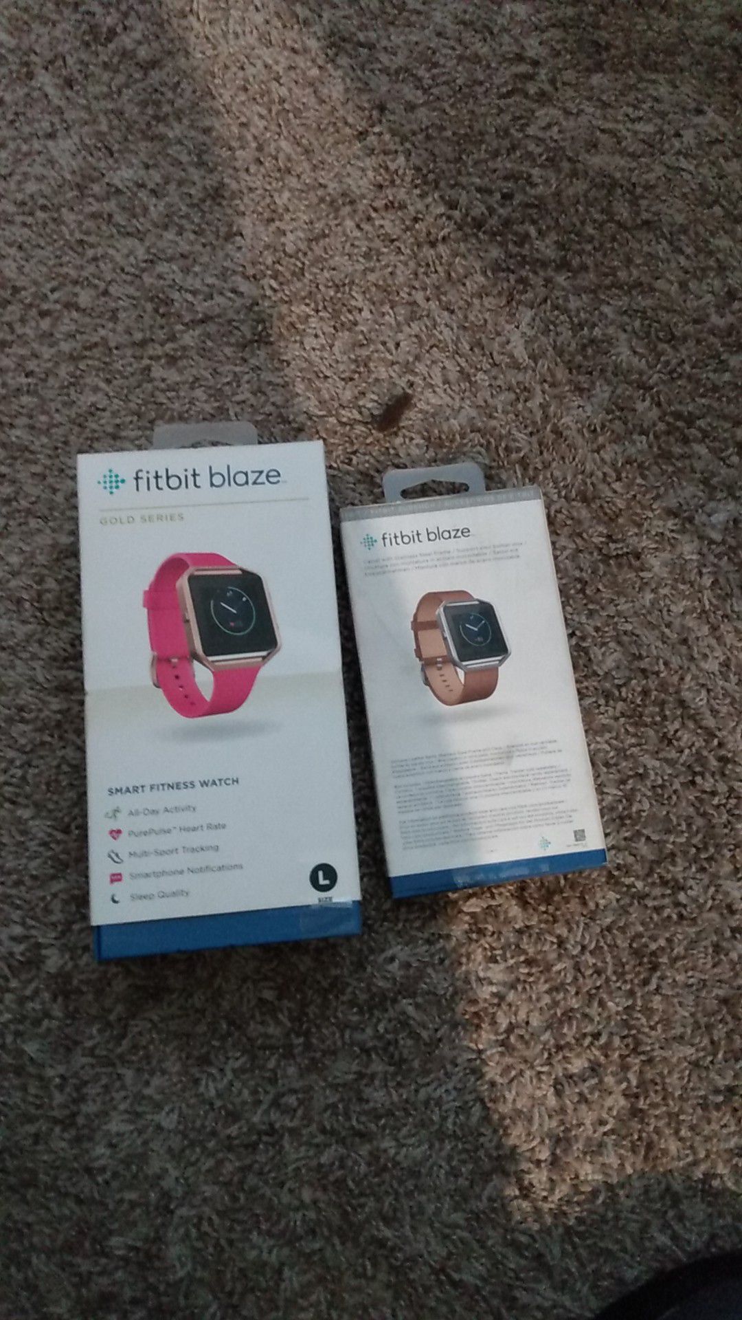 Fitbit blaze smart watch gold series plus accessory