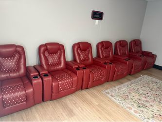 movie recliner Set of 6