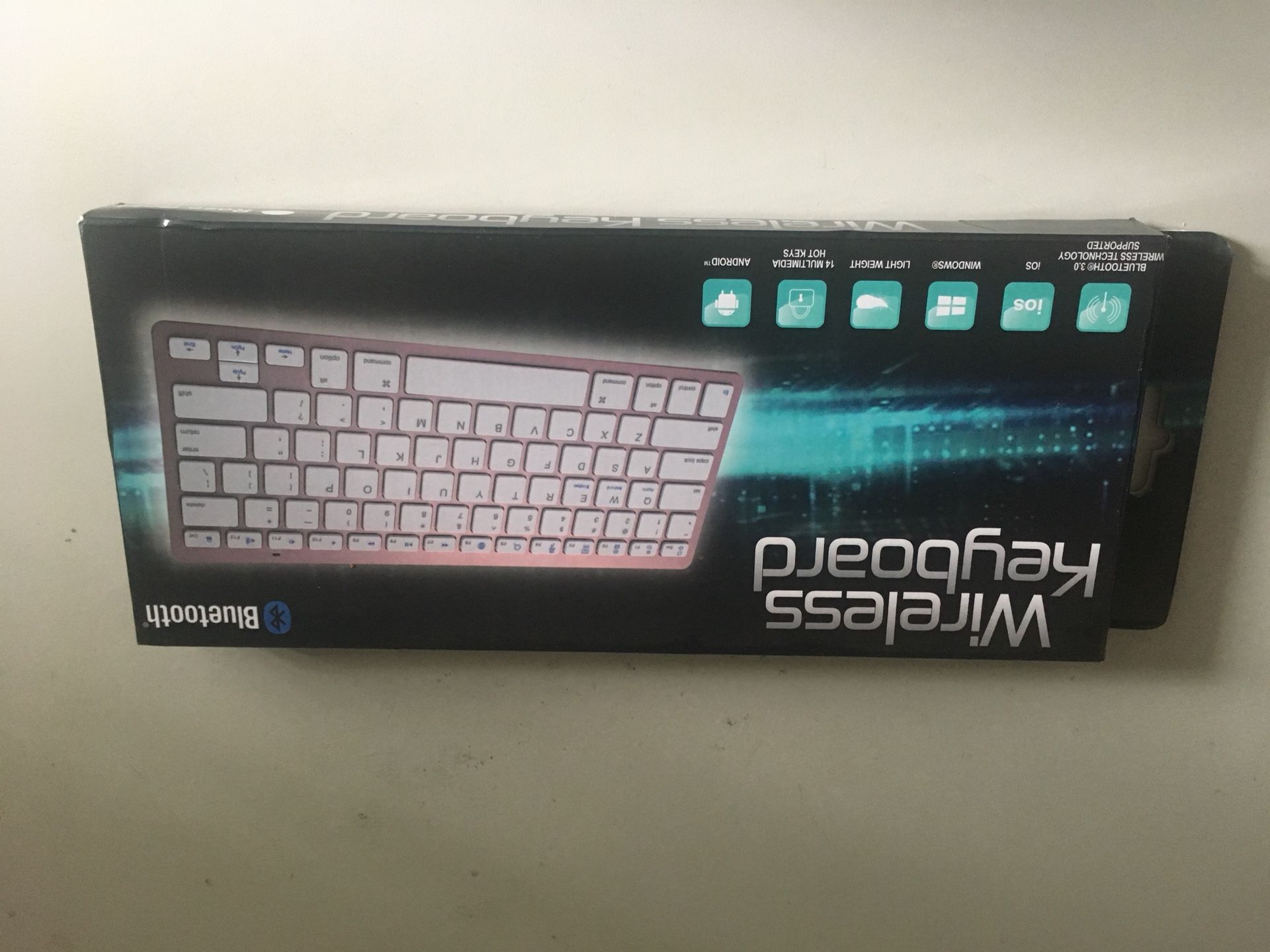 New rose color wireless keyboard