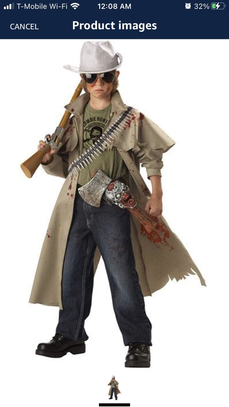 Child Zombie Hunter Costume 