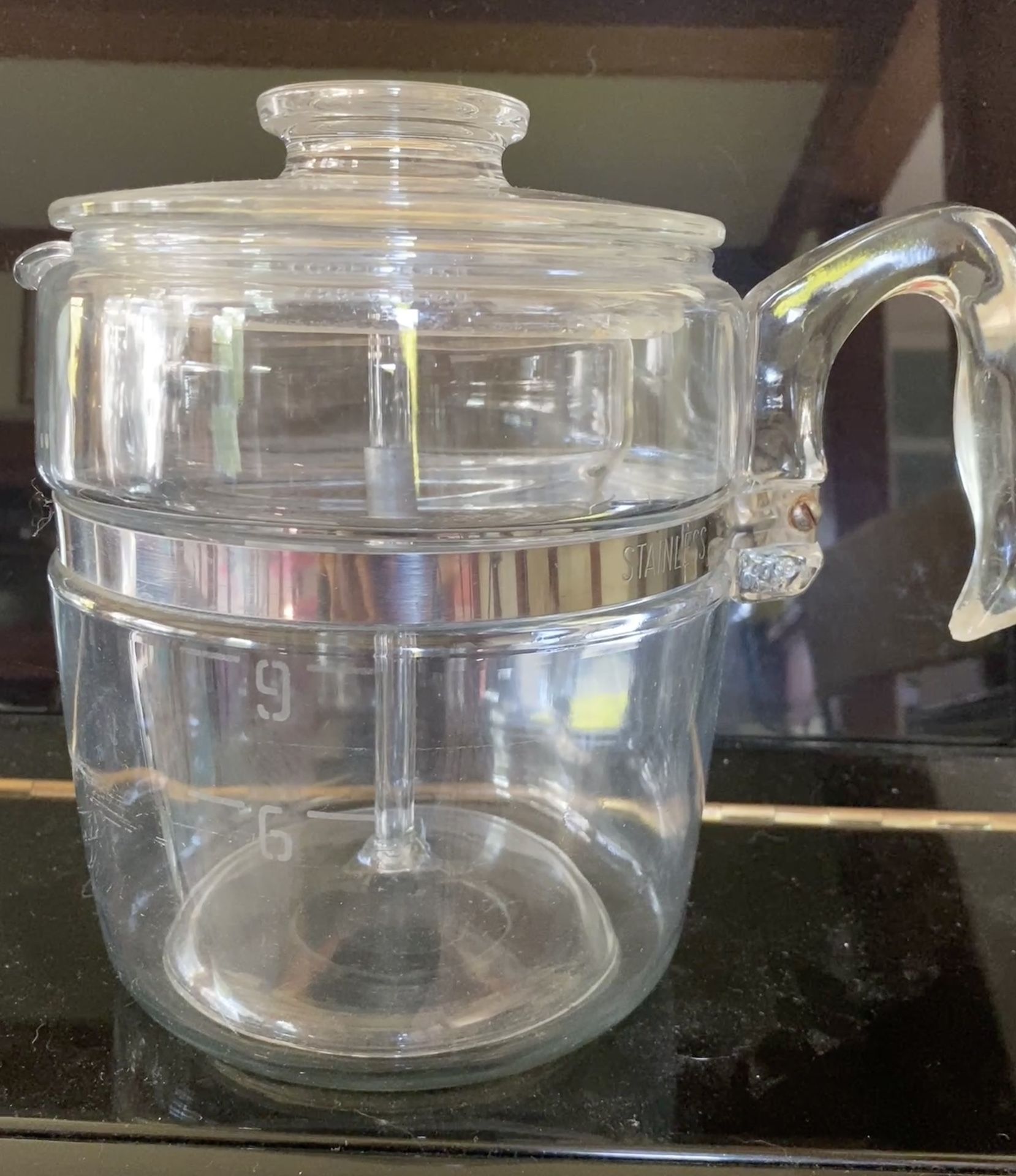 Pyrex Glass Percolator - 9 cups