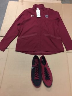 USC gamecock shoes and jacket