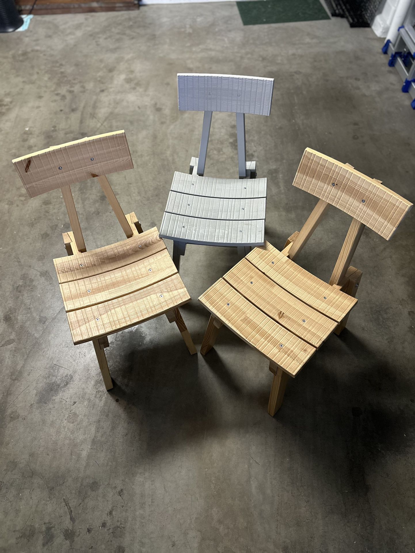 3 Chair Wooden IKEA  Set 