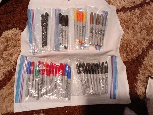 Huge Bundle Of New Sharpies 41 Total Pens