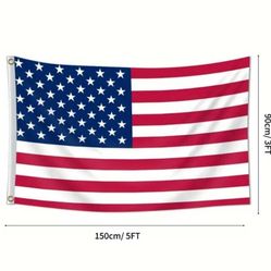 3x5ft USA Flag - Durable Polyester Outdoor/Indoor American Flag