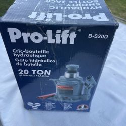 Pro-Lift B-S12D Grey Hydraulic Bottle Jack - 