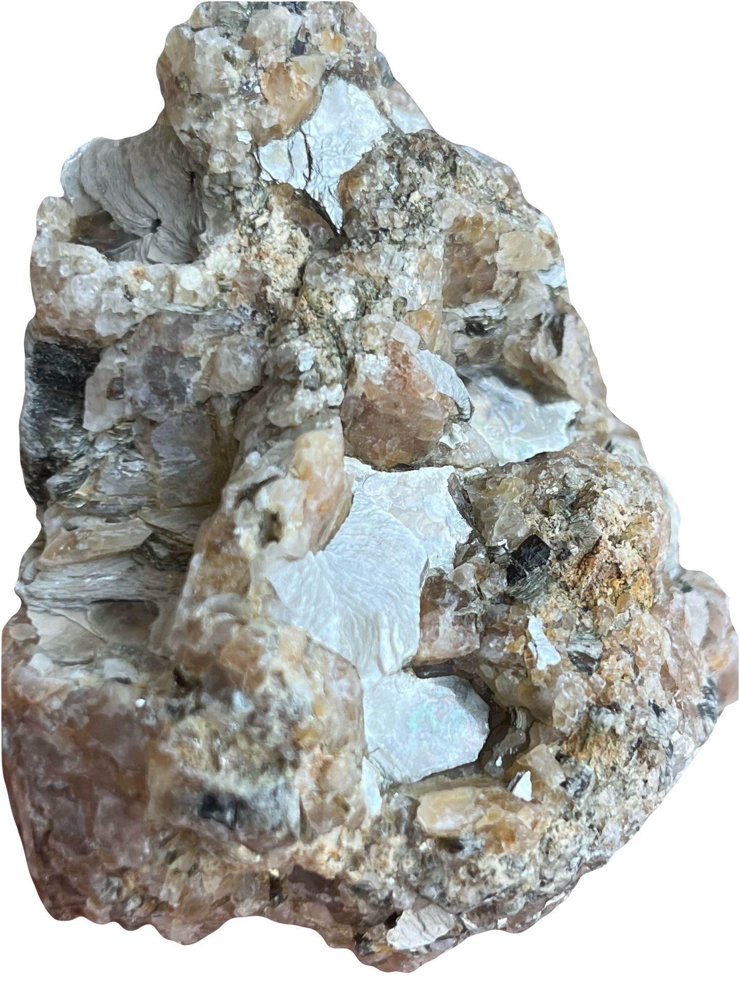 Mica With Quartz Specimen. Rocks Minerals Crystals Gemstones