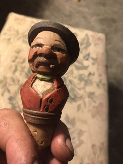Folk art bottle cork